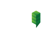 SCS Logo white words green brand mark